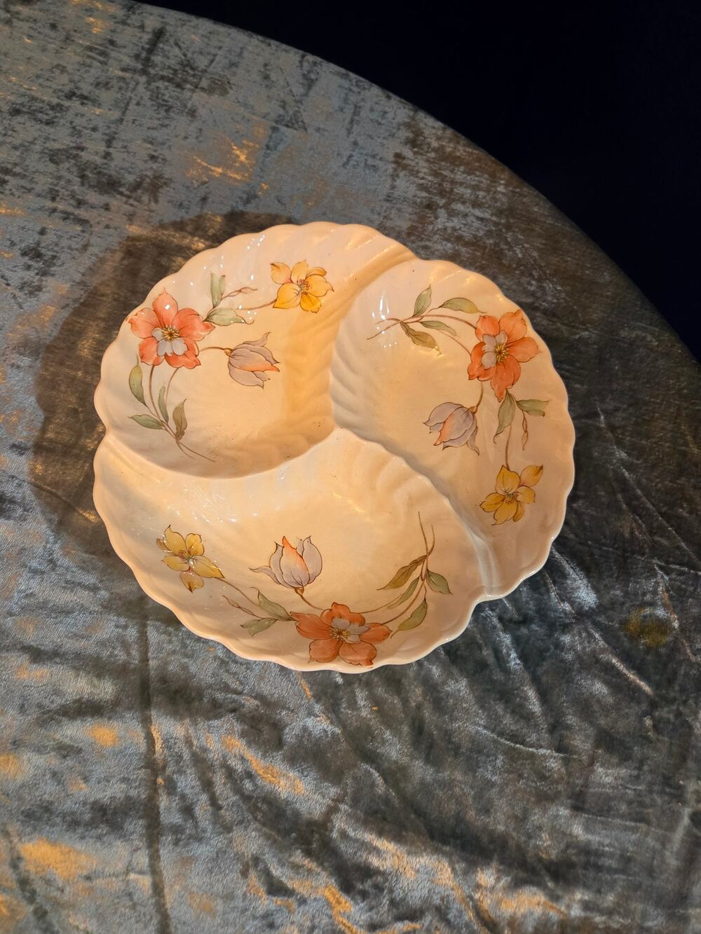 VTG JAPANESE 3 Part Relish Dish 50’s-60s